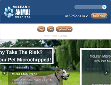 Tablet Screenshot of mcleanvet.com